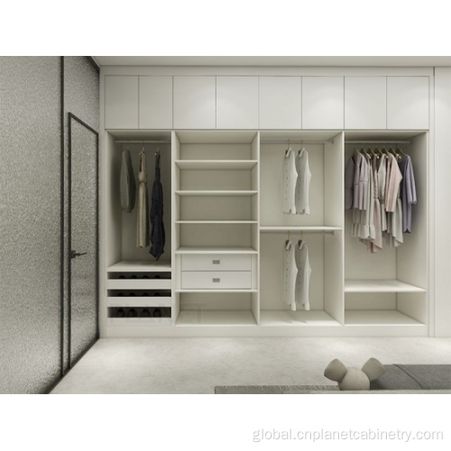 Wardrobe Closet New Design Sliding Door Wooden White Simple Wardrobe Manufactory